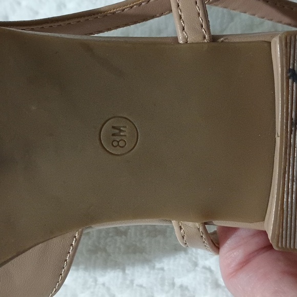 Marc Fisher Dela Slingback Flats Size 8 Black/Taupe - Picture 5 of 5